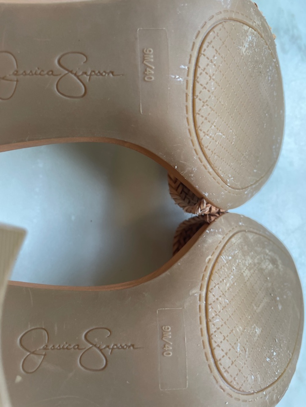 Jessica Simpson Sherron4 in Woven Ankle-Strap Heels, Size 9 - Picture 9 of 10